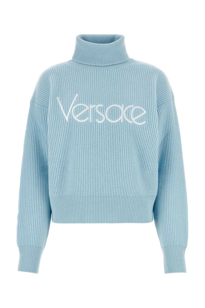 Versace Knitwear In Blue
