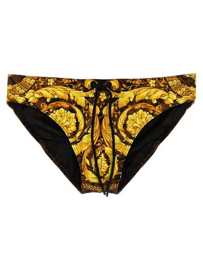 Versace Underwear Sea Clothing In Caramel+black+gold