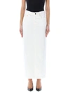 Wardrobe.nyc Column Denim Maxi Skirt In White