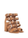 LAURENCE DACADE KLOE BUCKLED LEATHER SANDALS,6526030