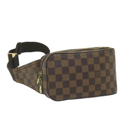 Pre-owned Louis Vuitton Geronimos Canvas Shoulder Bag () In Brown