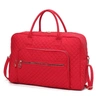 Mkf Collection By Mia K Jayla Solid Quilted Cotton Women's Duffle Bag By Mia K In Red