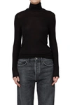 AGOLDE PASCALE TURTLENECK TOP IN BLACK