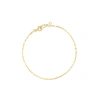 Rs Pure By Ross-simons Italian 1.6mm 14kt Yellow Gold Lumachina-chain Anklet In Multi