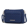 Mkf Collection By Mia K Rosalie Solid Quilted Cotton Women's Shoulder Bag By Mia K In Blue