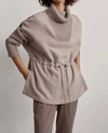 VARLEY CAVELLO LONGLINE SWEATER IN TAUPE MARL