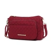 Mkf Collection By Mia K Rosalie Solid Quilted Cotton Women's Shoulder Bag By Mia K In Pink