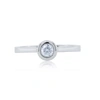 Diana M. 18kt White Gold Diamond Ring Containing 0.23 Cts Tw (gh Vs Si) In White