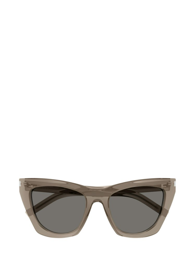 Saint Laurent Eyewear Kate Cat In Brown