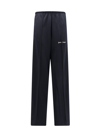 PALM ANGELS PALM ANGELS LOGO EMBROIDERED WIDE LEG TRACK PANTS