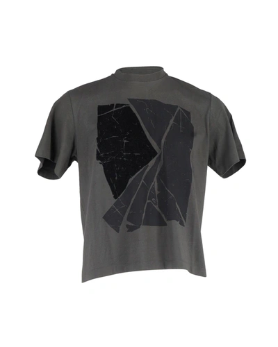 Ermenegildo Zegna Zegna Graphic T-shirt In Grey Cotton