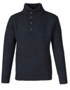 SCHOTT MEN'S FUNNEL NECK MILITARY SWEATER IN BLACK