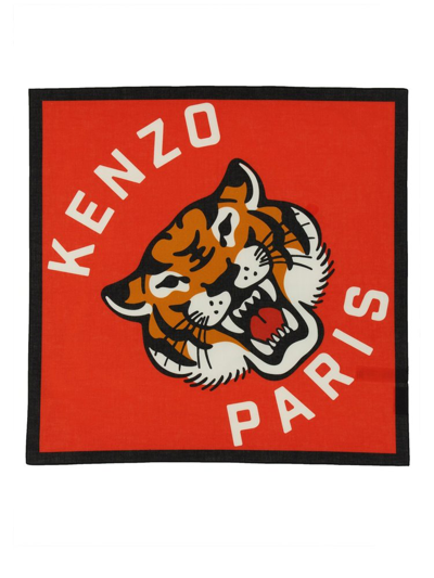 Kenzo Lucky Tiger Bandana In Red