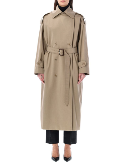 Max Mara Belted Double In Beige
