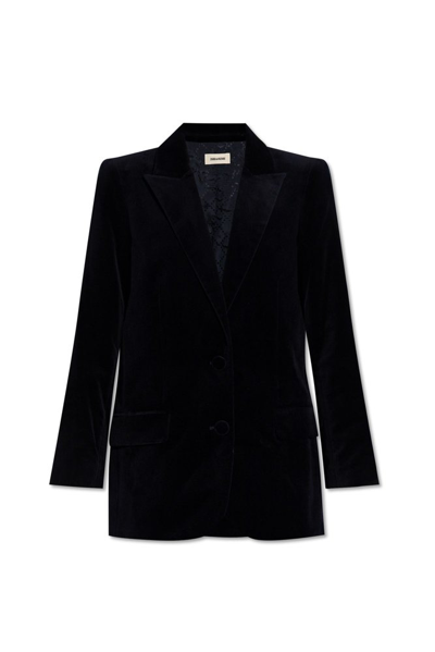 Zadig & Voltaire Viva Velvet Blazer In Black