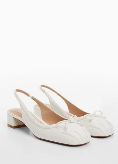 Mango Sling Back Ballerina White