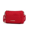 Mkf Collection By Mia K Rosalie Solid Quilted Cotton Women's Shoulder Bag By Mia K In Red