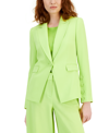 Tahari Asl Women's Peak-lapel Button-trimmed Blazer In Lime