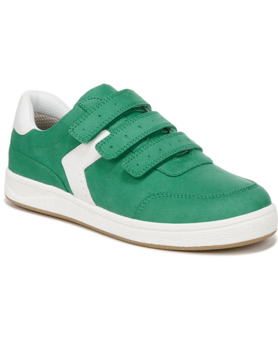Dr. Scholl's Women's Daydreamer Sneakers In Court Green Microfiber,faux Leather