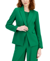 Tahari Asl Women's Peak-lapel Button-cuff Jacket, Regular & Petite In Emerald