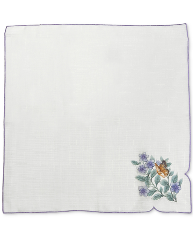 Lenox Butterfly Meadow Flutter Fabric Napkins, Set Of 4 In White Multi