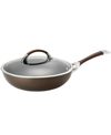 Circulon Symmetry Hard-anodized Nonstick Induction Chef Pan With Lid In Chocolate