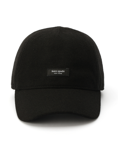 Kate Spade Women's Sam Wool Baseball Cap In Black