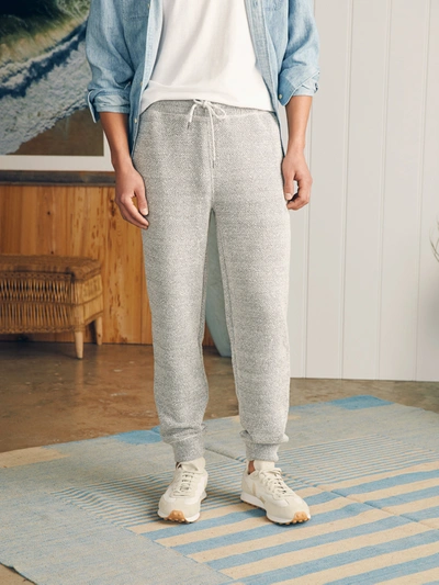 Faherty Whitewater Sweatpant In Grey Shell Loop