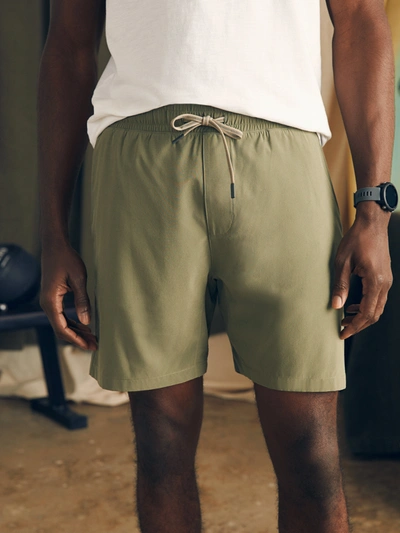 Faherty Shorelite Active Swim Short (7" Inseam) In Light Pine