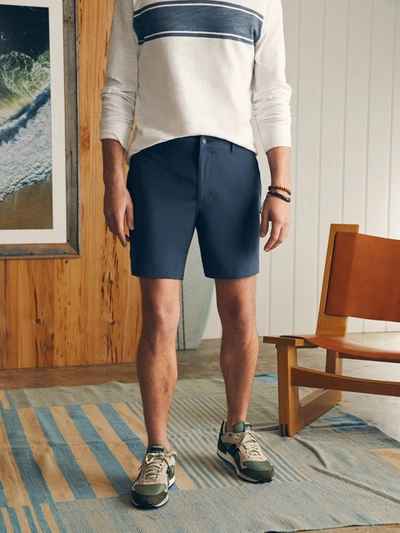 Faherty Belt Loop All Day Shorts (7") In Dark Blue Nights