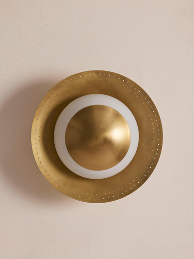 Soho Home Leon Flush Light In Gold