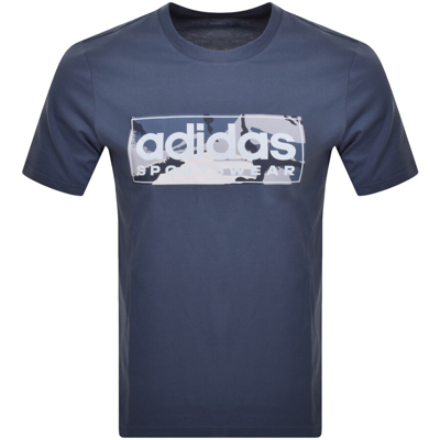 Adidas Originals Adidas Sportswear Logo T Shirt Blue