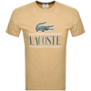 LACOSTE LACOSTE LOGO T SHIRT BEIGE