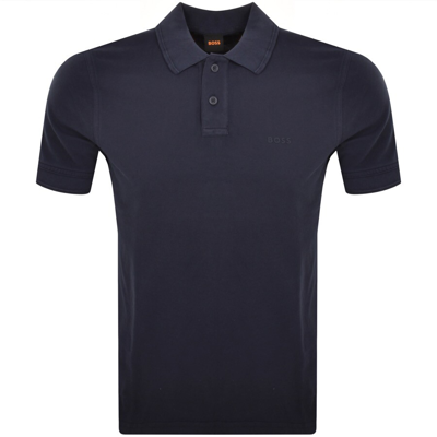 Boss Casual Boss Prime Polo T Shirt Navy