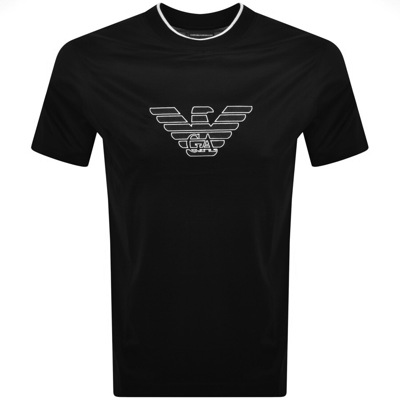Armani Collezioni Emporio Armani Logo T Shirt Black