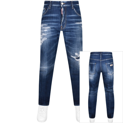 Dsquared2 Mid Wash 642 Jeans Blue