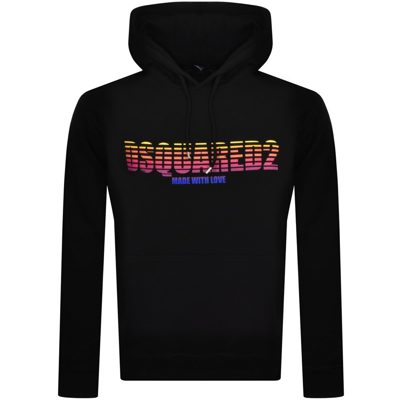 DSQUARED2 DSQUARED2 LOGO PULLOVER HOODIE BLACK