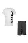 NIKE 'JUST DO IT' T-SHIRT & SHORTS SET