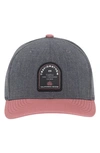 Travis Mathew Upsell Baseball Cap In Heather Grey Pinstripe