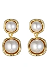 EYE CANDY LOS ANGELES NIGHT OUT IMITATION PEARL DROP EARRINGS
