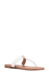 New York And Company Women's Adonia Flat Sandal In White
