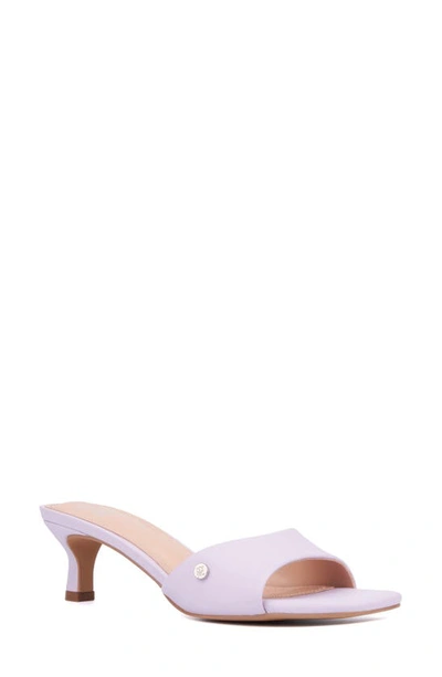 New York And Company Women's Gaia Kitten Heel Sandal In Pastel Lilac