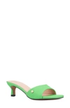 New York And Company Women's Gaia Kitten Heel Sandal In Green