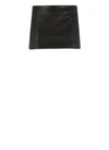 Khaite The Jett Leather Miniskirt In Black