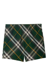 BURBERRY CHECK MOTIF SWIM SHORTS