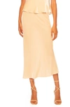 SUSANA MONACO SUSANA MONACO VELVET MIDI SLIP SKIRT