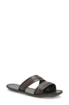Lucky Brand Zanora Slide Sandal In Black/ Array Cbrnpl