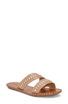 Lucky Brand Zanora Slide Sandal In Tan/ Lamb Cbrspn