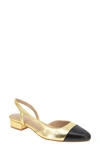 BCBGENERATION TILLIE SLINGBACK CAP TOE PUMP