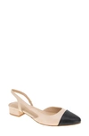 Bcbgeneration Bcbg Tillie Slingback Cap Toe Pump In Frappe-black